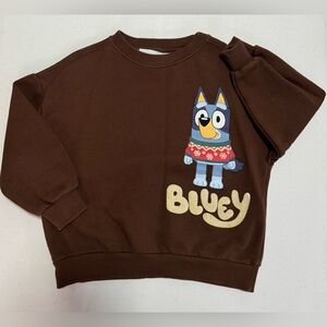 Zara Kids Brown Sweatshirt with Bluey